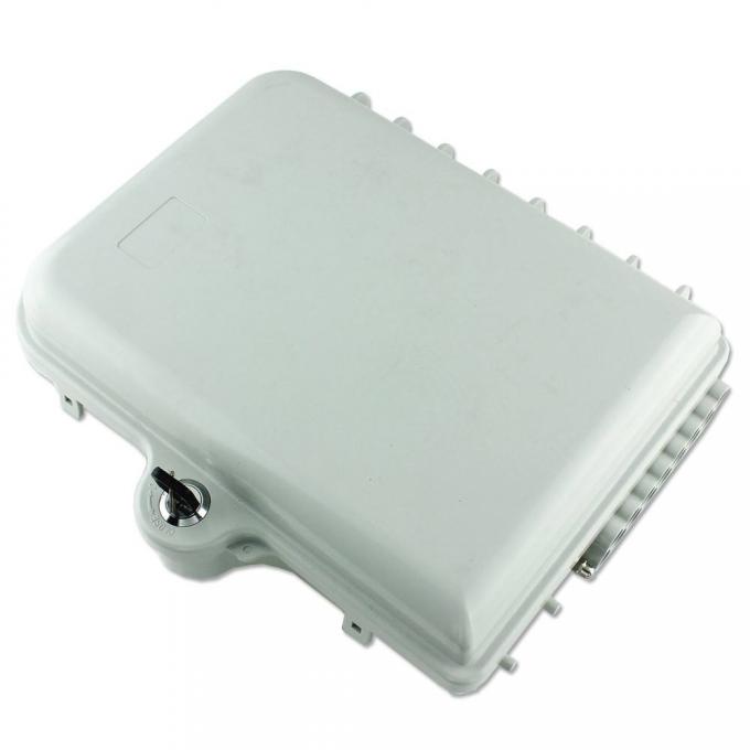 16 Core FTTH Fiber Optic Termination Box With Slot Cassette / Splitter 1