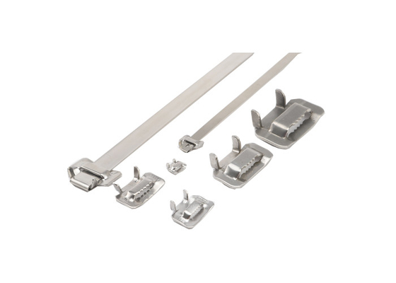 SS304 Ear Lock Stainless Steel Banding Buckles 1/4 3/4