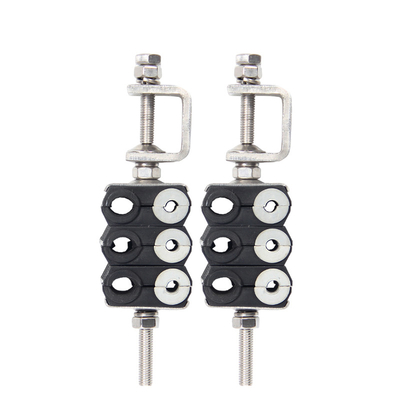 Rubber OPGW Cable Down Lead Clamp For Tower Use