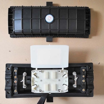Horizontal Fiber Optic Splice Closure Wall Cross Installation