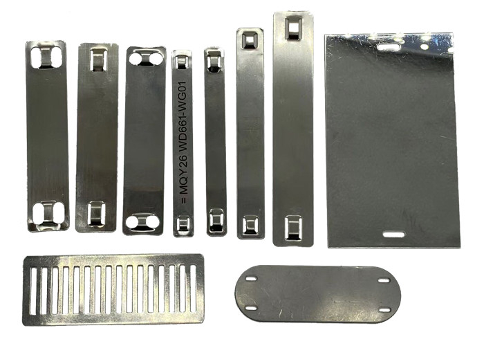 15mm Stainless Steel Marker Plate , SS Cable Tag Plate